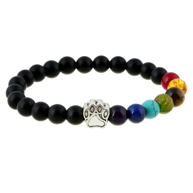Natural Stone Bead Yoga Bracelet