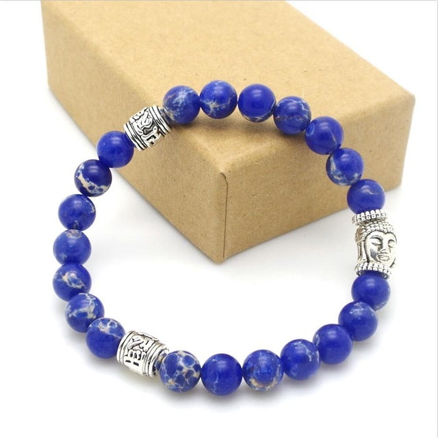 Mens Womens 7 Chakra Mixed Stone Healing Chakra