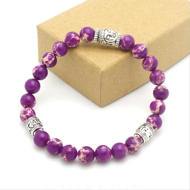 Mens Womens 7 Chakra Mixed Stone Healing Chakra