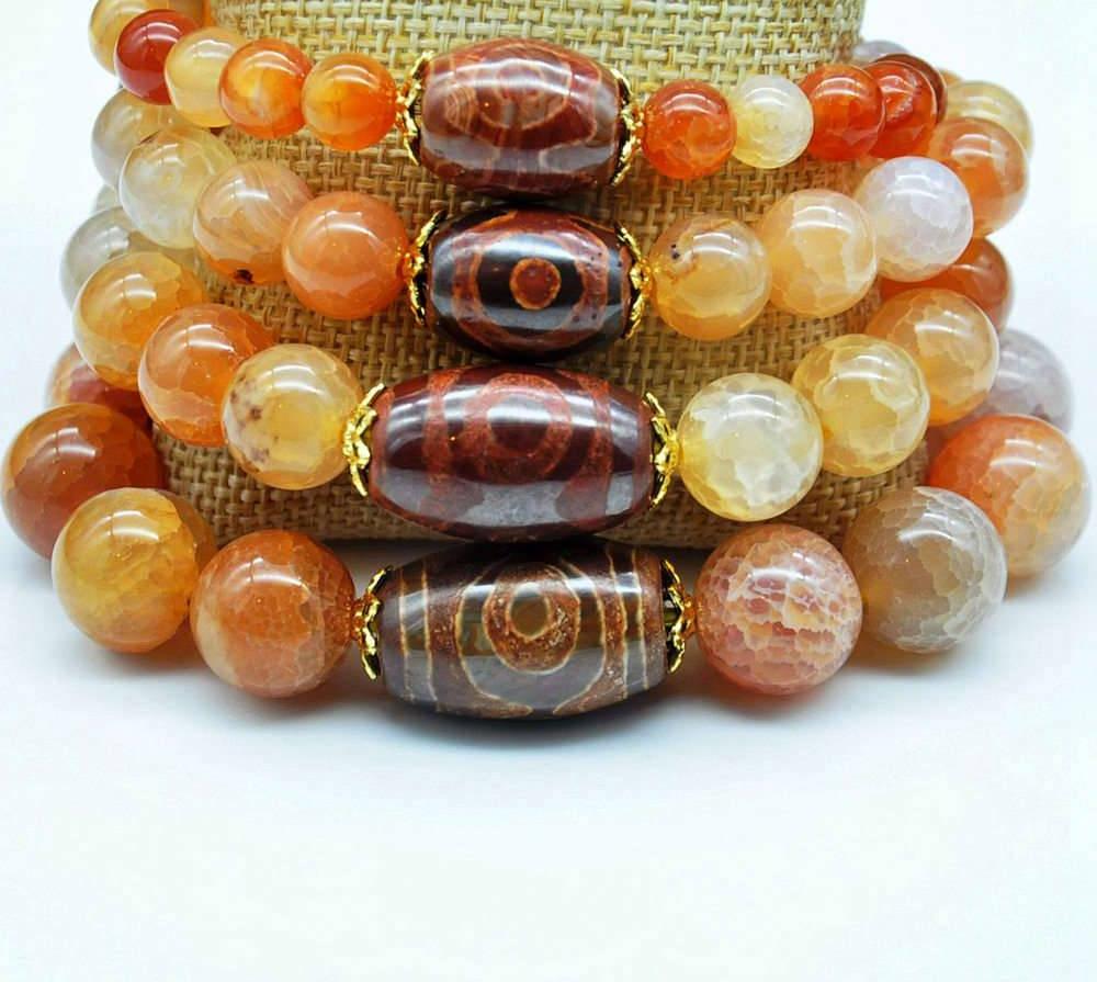 Natural Amber Bileklik Erkek Genuine Citrine Bracelet