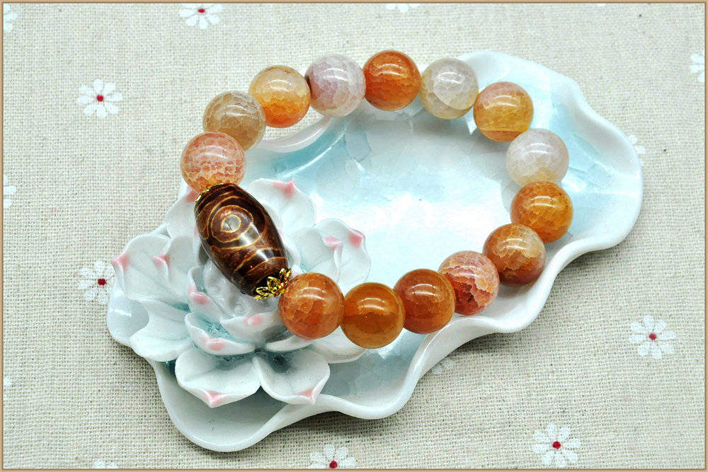 Natural Amber Bileklik Erkek Genuine Citrine Bracelet