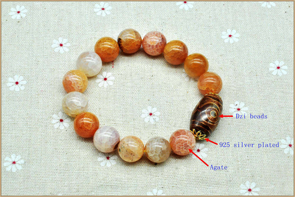 Natural Amber Bileklik Erkek Genuine Citrine Bracelet