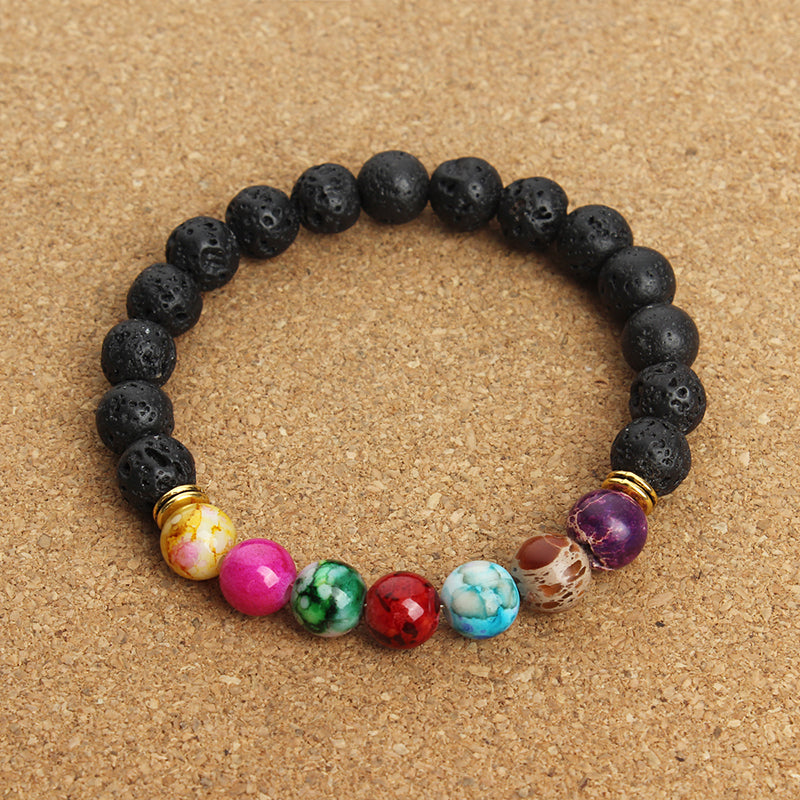 New Natural Black Lava Stone Bracelets