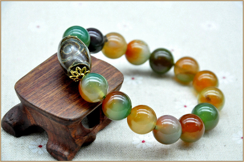 Natural Emerald Stones Pulseras Bracelets