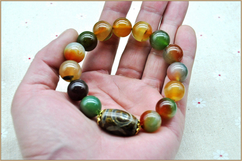 Natural Emerald Stones Pulseras Bracelets