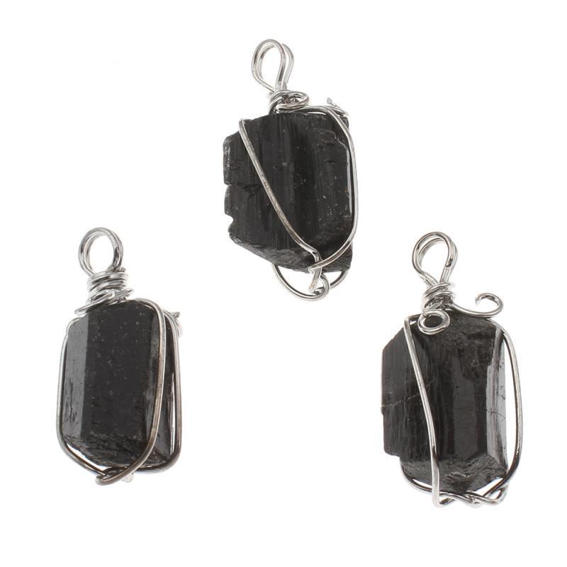 New Dipped Black Tourmaline Pendant