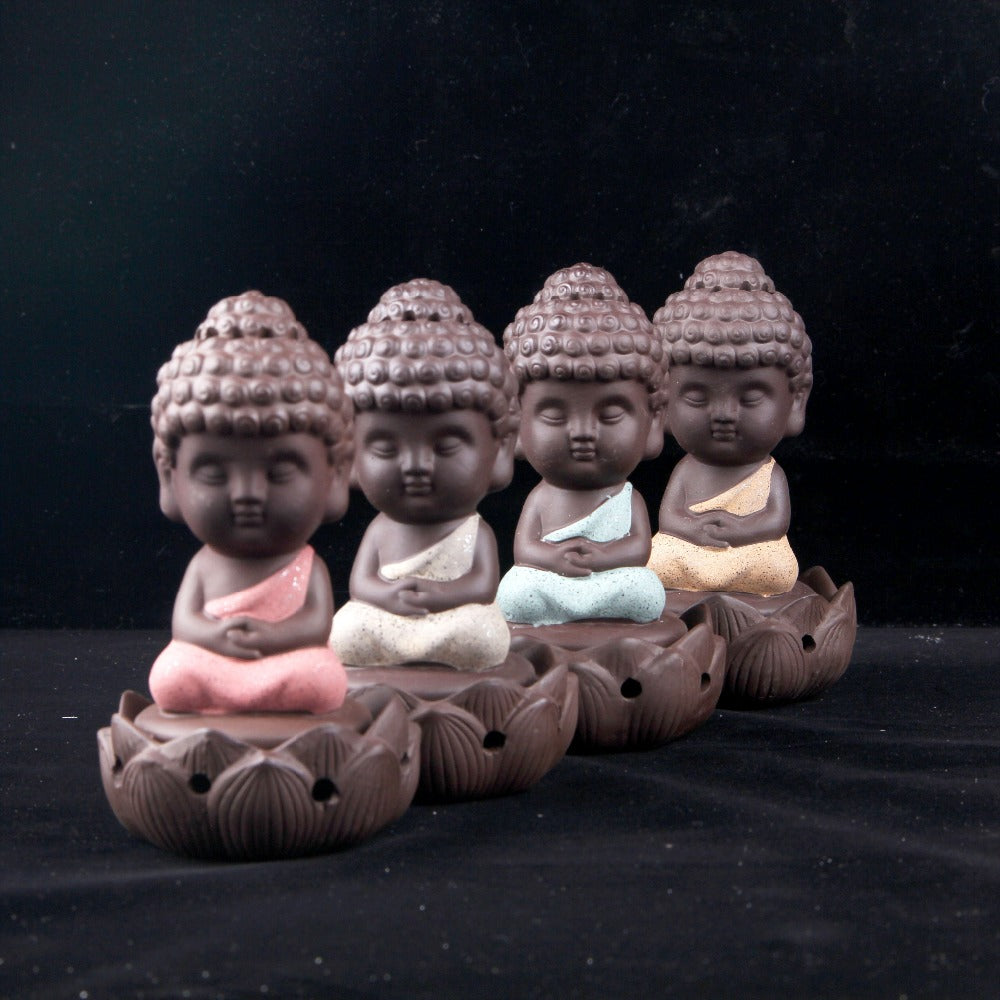 Buddha statue incense cones Ceramic Incense Burner