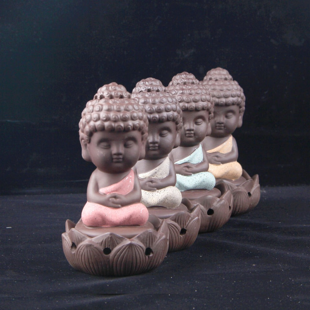 Buddha statue incense cones Ceramic Incense Burner