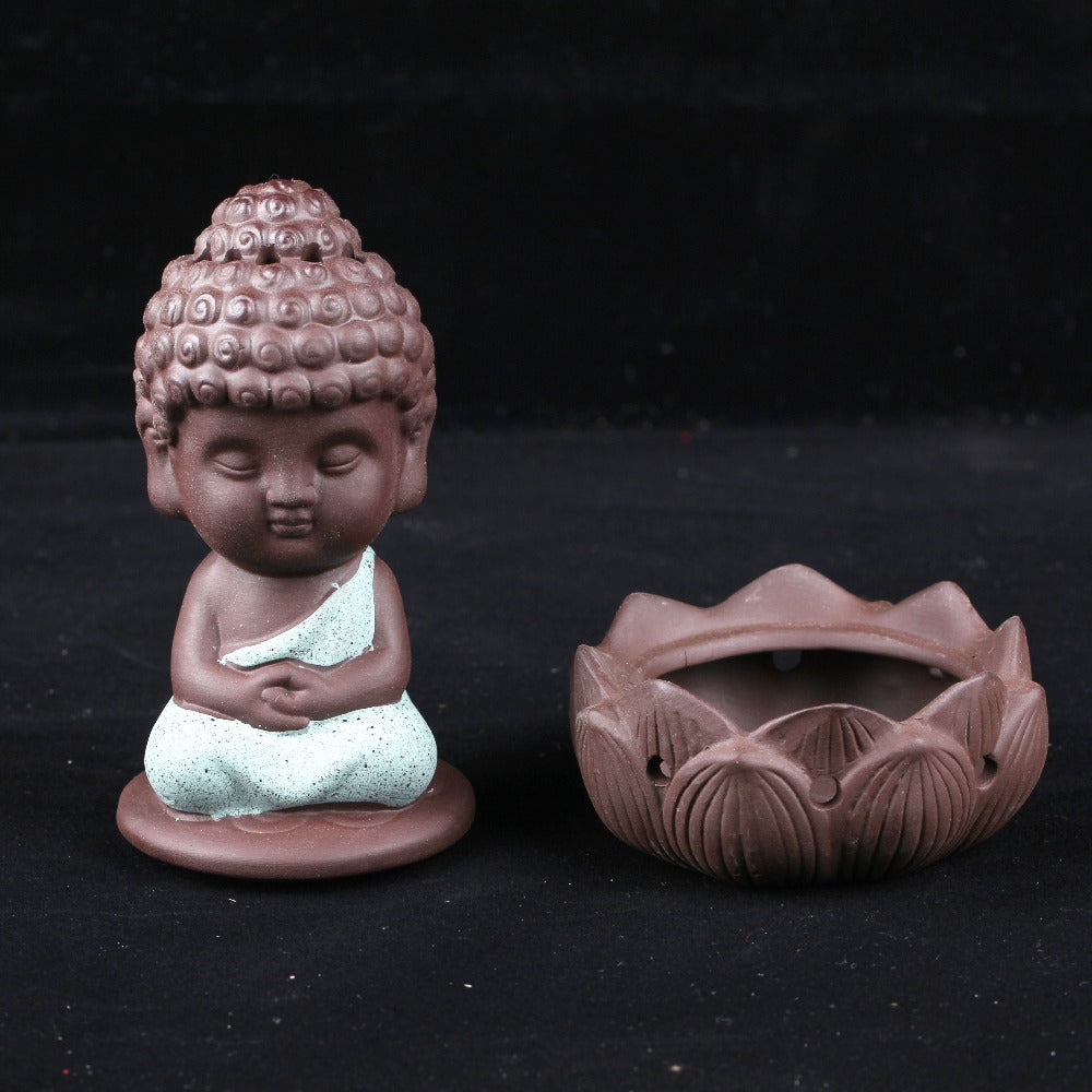 Buddha statue incense cones Ceramic Incense Burner