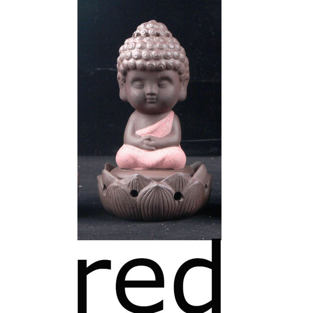 Buddha statue incense cones Ceramic Incense Burner