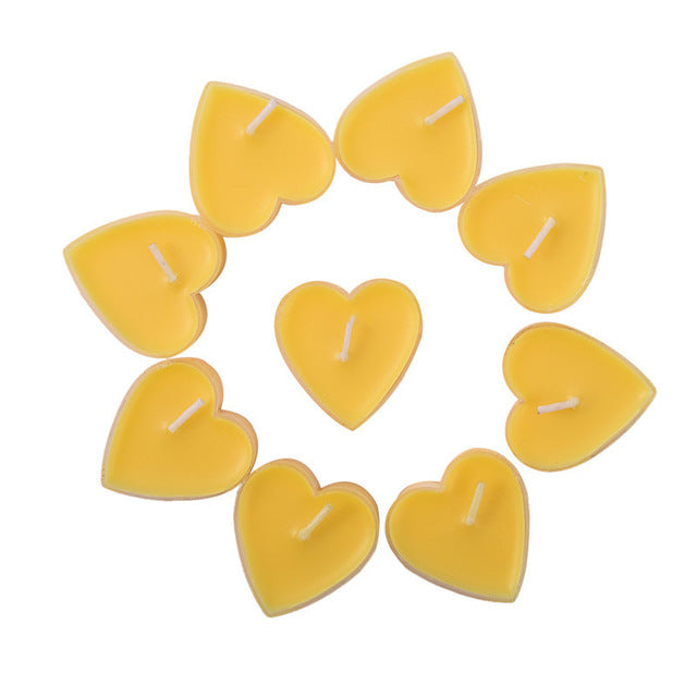 9pcs/set Heart Shaped Candles
