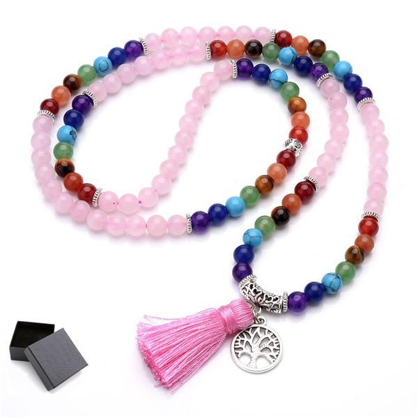 Ayliss 1pc Newest 6mm Natural 7 Chakra Healing