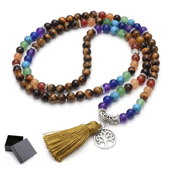 Ayliss 1pc Newest 6mm Natural 7 Chakra Healing