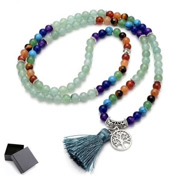 Ayliss 1pc Newest 6mm Natural 7 Chakra Healing