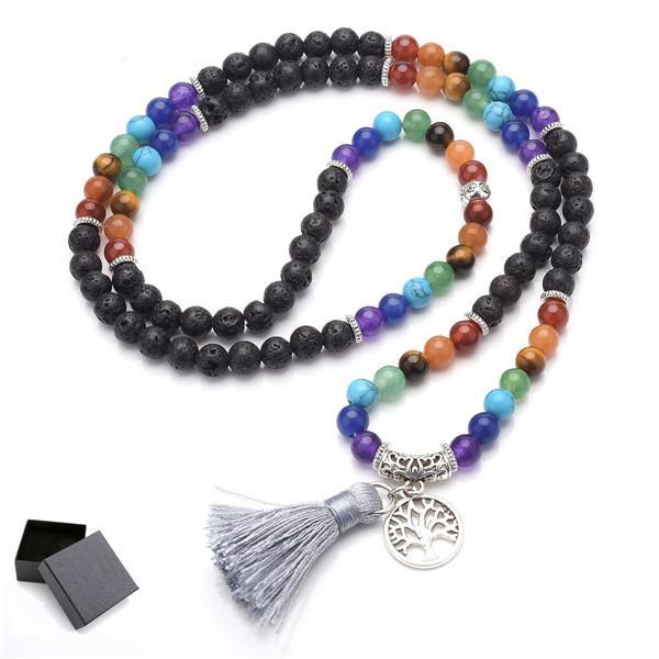 Ayliss 1pc Newest 6mm Natural 7 Chakra Healing