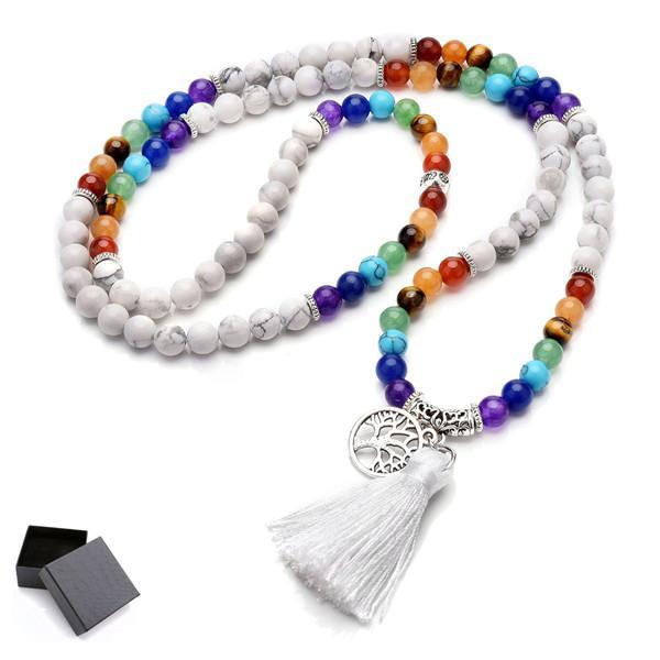 Ayliss 1pc Newest 6mm Natural 7 Chakra Healing