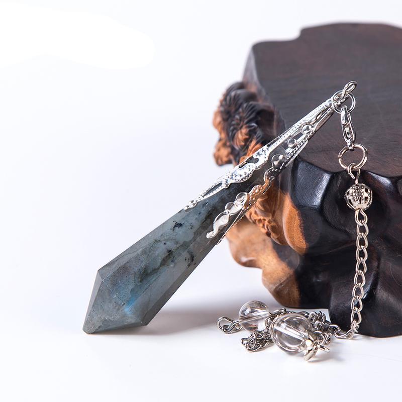 High Quality Natural Labradorite Pendulum For Dowsing