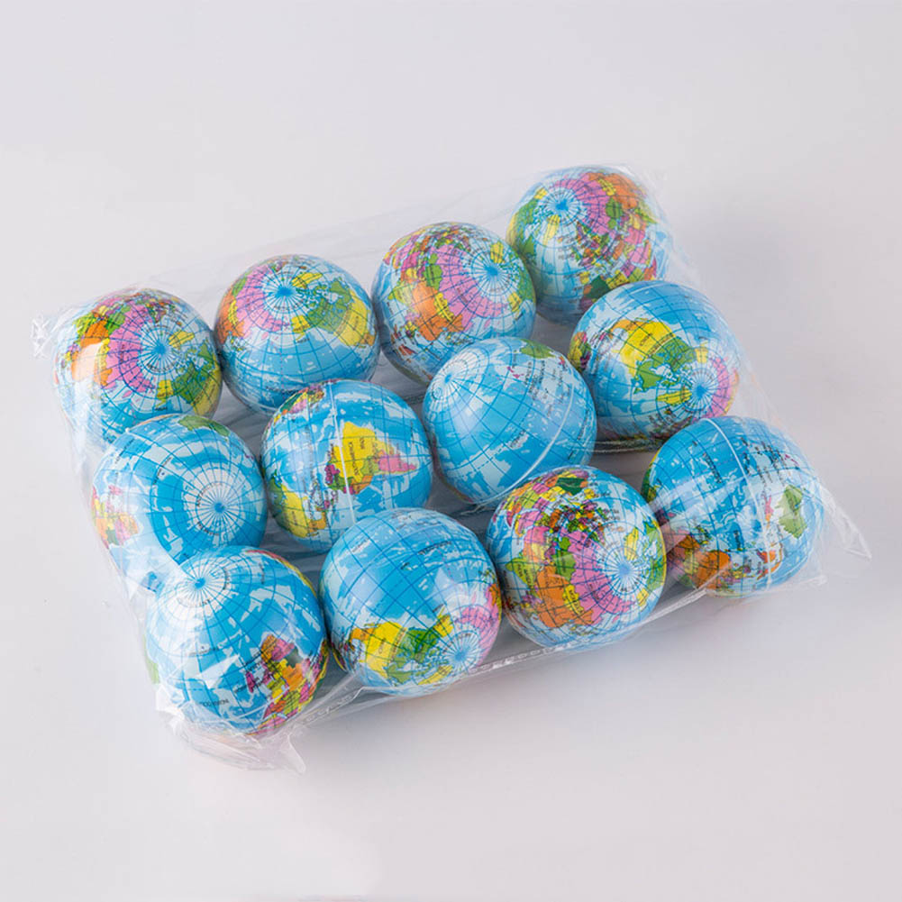 Hot Selling World Map Foam Earth Globe Hand Wrist Exercise Stress Relief