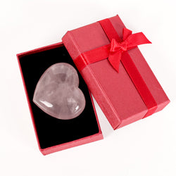 Love Stone Rose Quartz Crystal Heart Beads