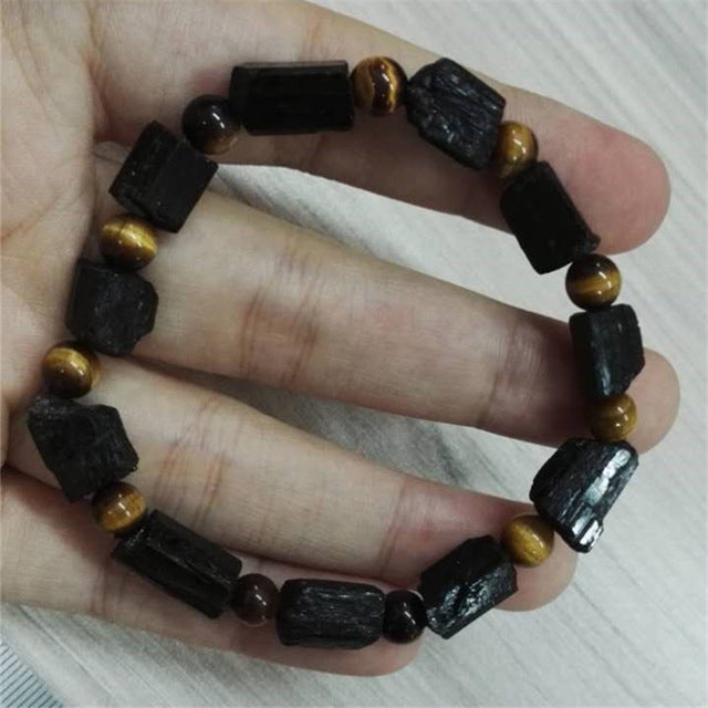 Round Hematite Brown Tiger Eye Metal Charms