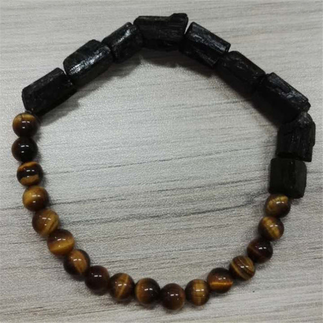 Round Hematite Brown Tiger Eye Metal Charms