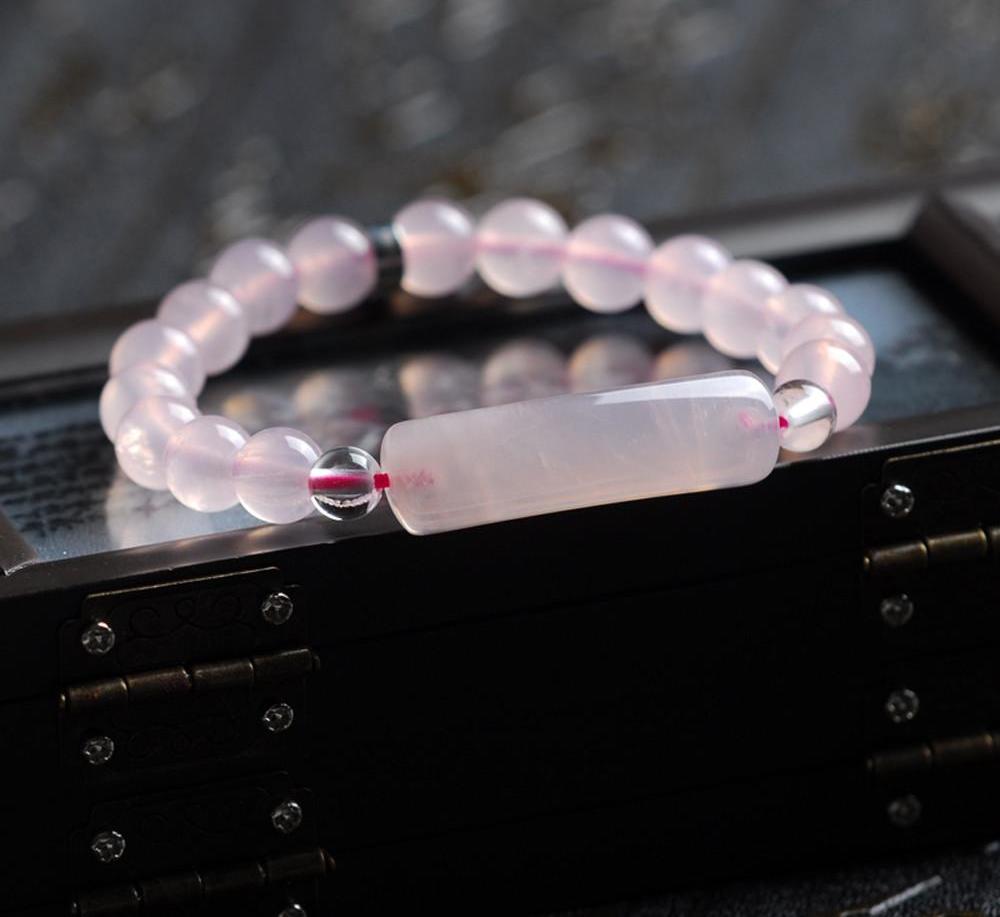 Bracelets Geometric Charm Pink Lucky Bead Jewelry Gift