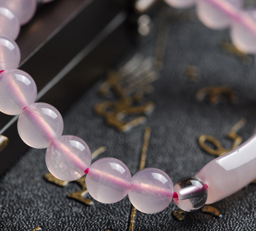 Bracelets Geometric Charm Pink Lucky Bead Jewelry Gift