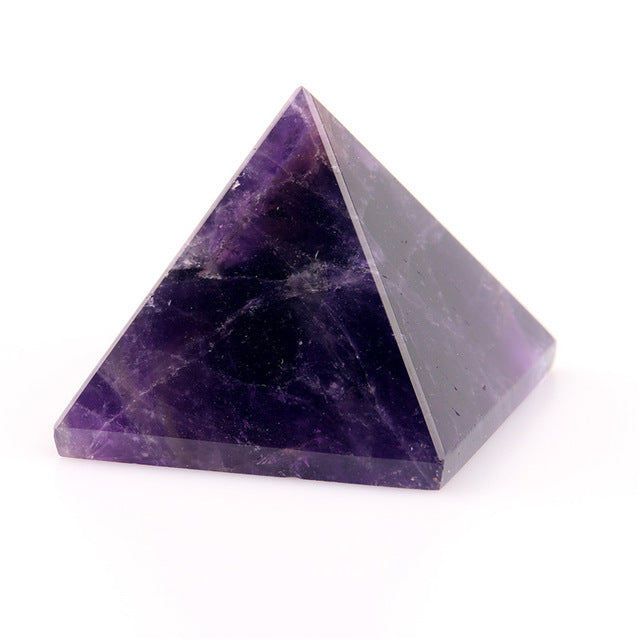 Natural Stone Carved Opalite Opal Pyramid Symbol Rose quartzs Point Chakra Healing Reiki Crystal Free pouch