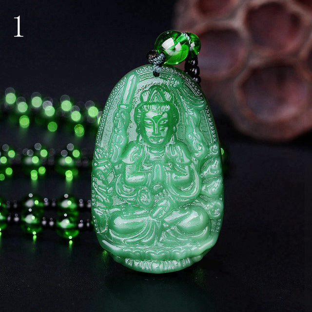 Natural Green Buddha A Buddism Buddha Pendant