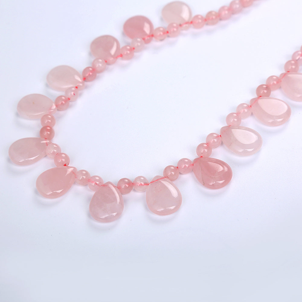 Necklace Water Drops Natural Stone Bead Chain