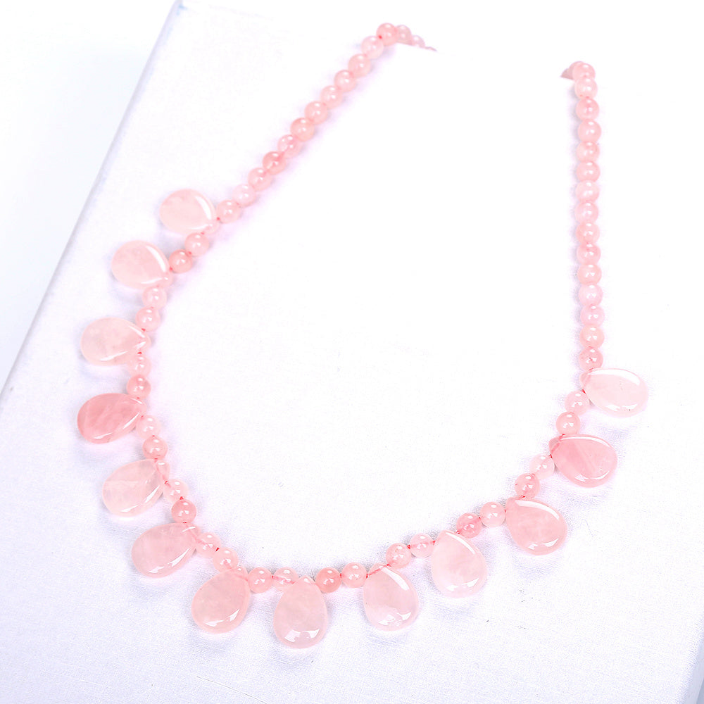 Necklace Water Drops Natural Stone Bead Chain