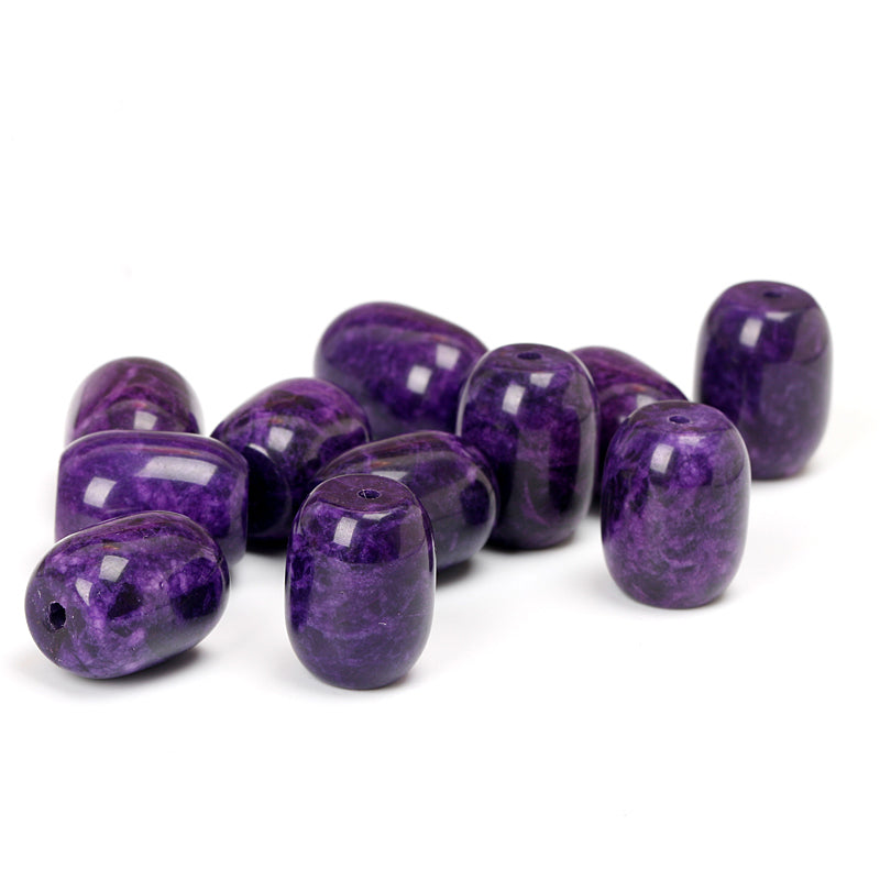 Aladdin New Arrival Barrel beads Charoite stone