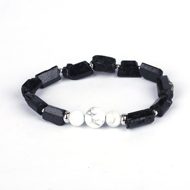 Round Hematite Brown Tiger Eye Metal Charms