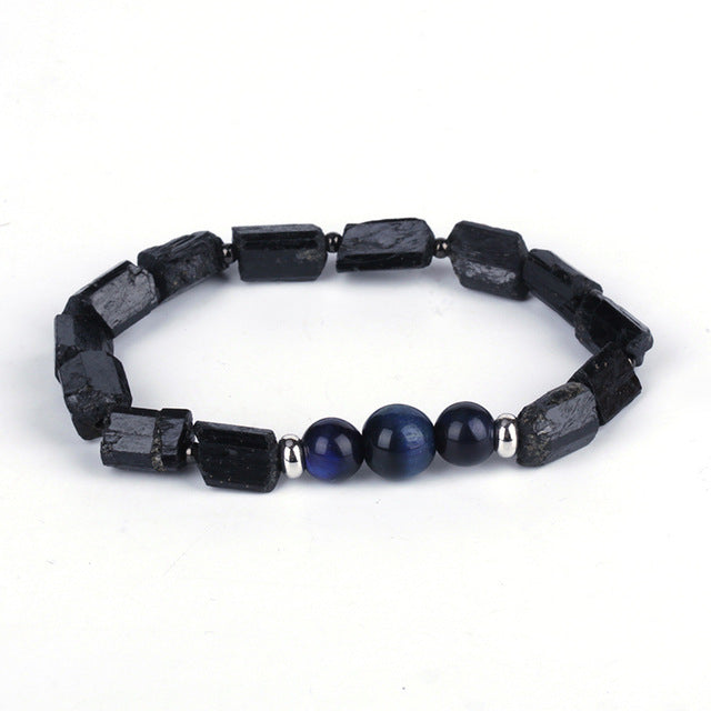 Round Hematite Brown Tiger Eye Metal Charms