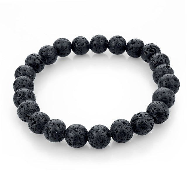 Yoga Bracelet Paw Natural Stone Bead Elastic Rope Bracelet