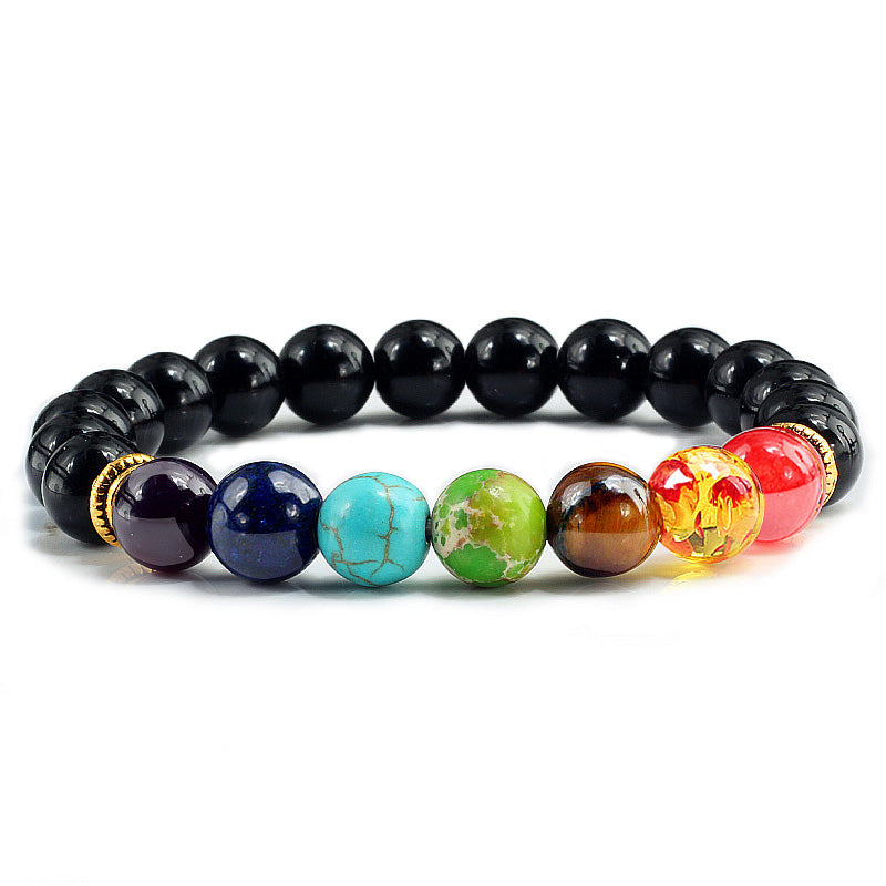 Energy Stone Gallstone Yoga Chakra Bracelet