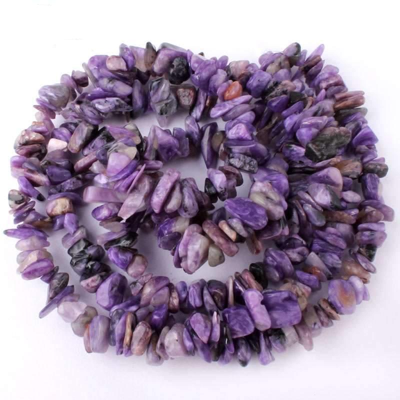 5-8mm Irregular Shape Purple Charoite Chips Natural Stone