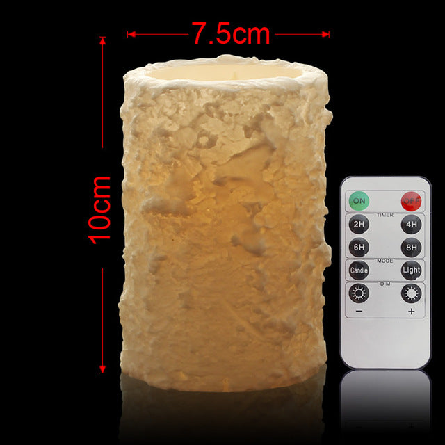 1pc flameless wax LED Candles with remote control