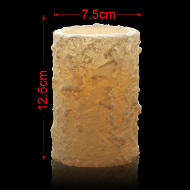 1pc flameless wax LED Candles with remote control