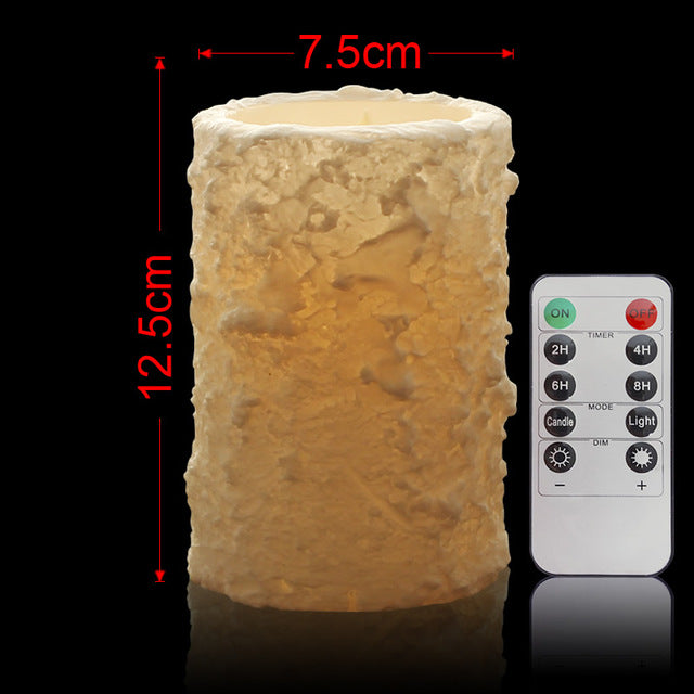 1pc flameless wax LED Candles with remote control