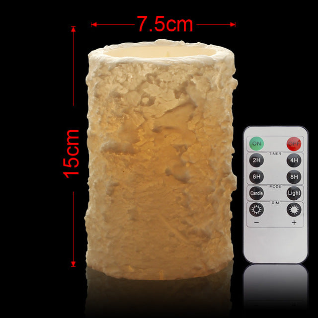 1pc flameless wax LED Candles with remote control