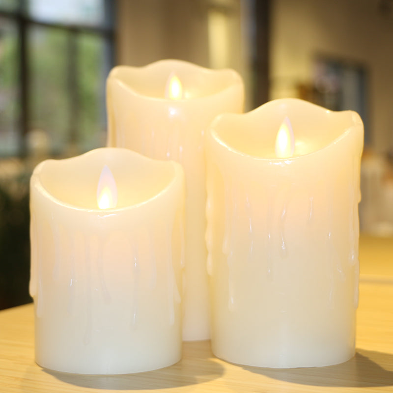 1Pcs Flickering Flameless Candles With Scented