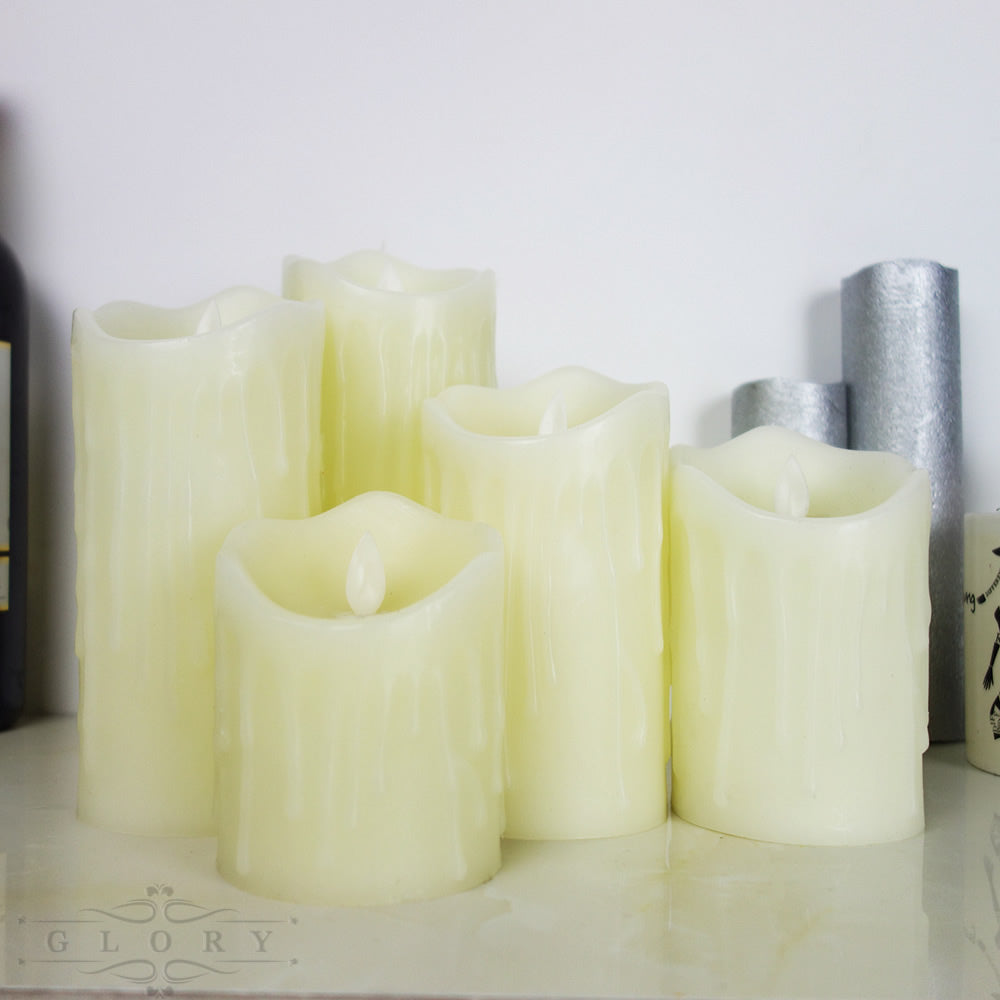 1Pcs Flickering Flameless Candles With Scented