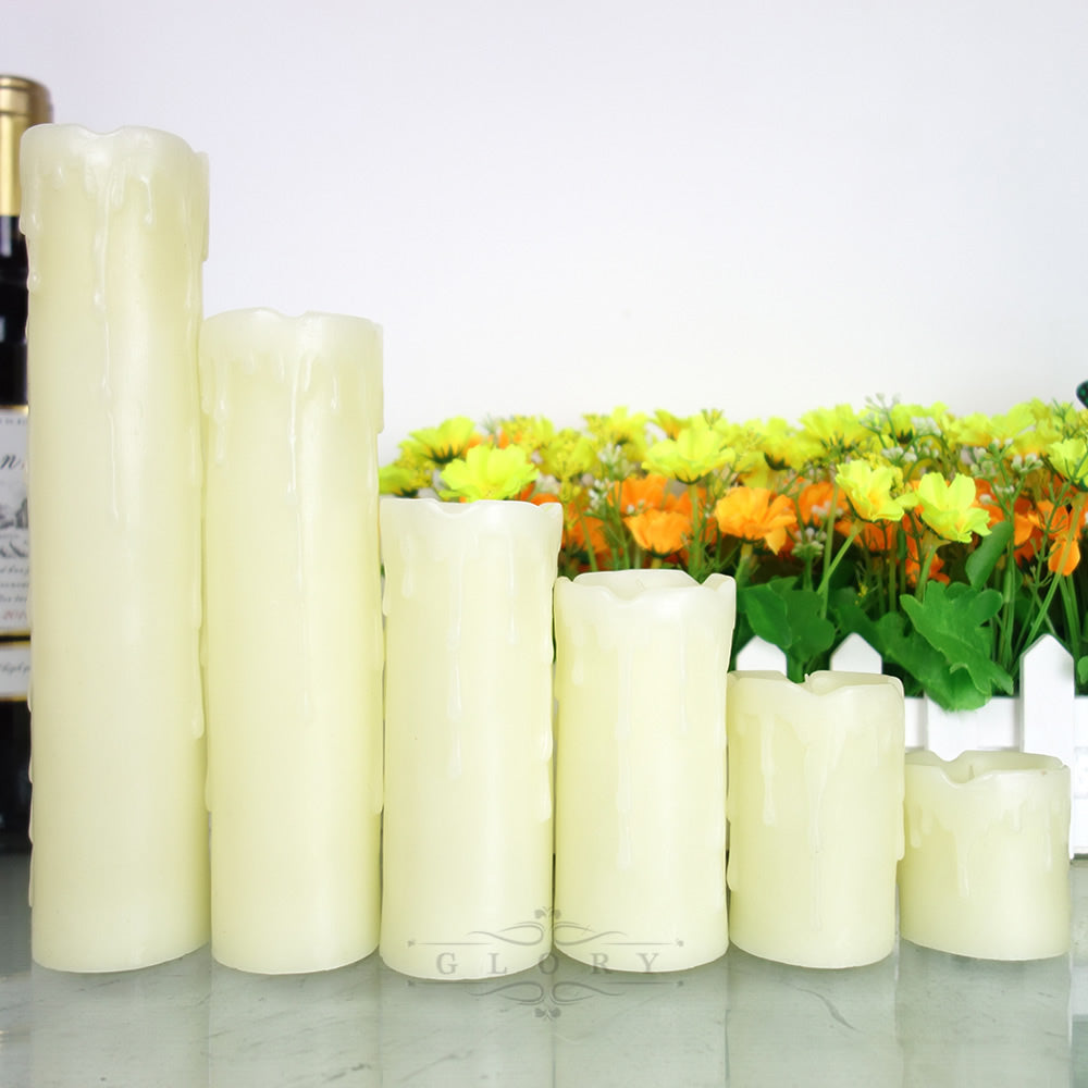 1Pcs Flickering Flameless Candles With Scented