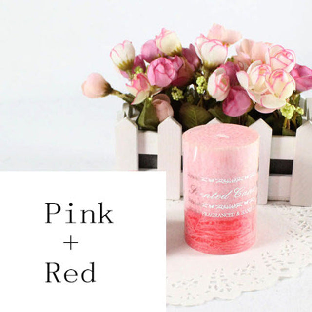 Mixed Color Romantic Candle Holder Scented Candles