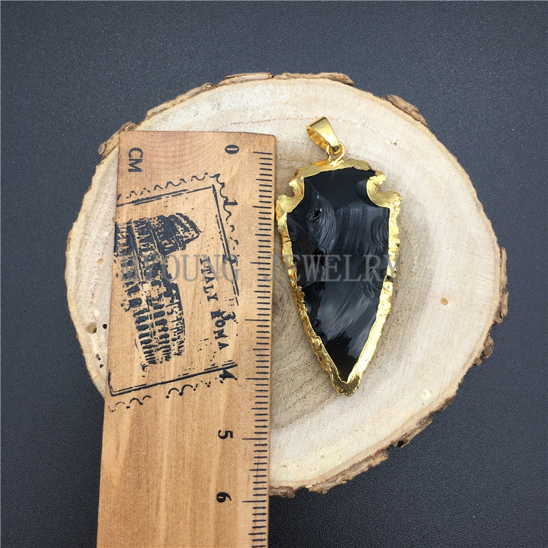 Cladding Arrowhead Gems Stone Necklace