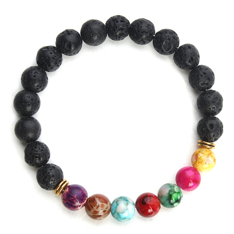 New Natural Black Lava Stone Bracelets