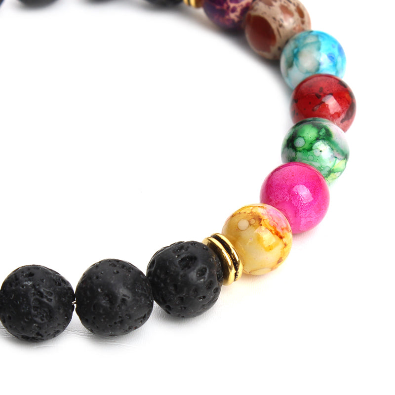 New Natural Black Lava Stone Bracelets