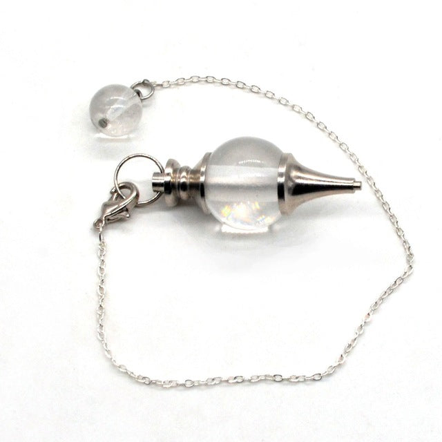 7 Chakra Healing Natural Stone Lapis Lazuli Pendulum Pendant Necklace