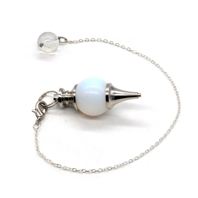 7 Chakra Healing Natural Stone Lapis Lazuli Pendulum Pendant Necklace